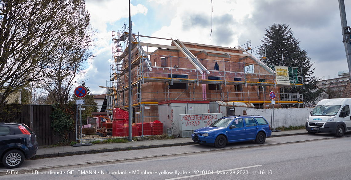 28.03.2023 - Baustelle Niederalmstraße 16 in Neuperlach